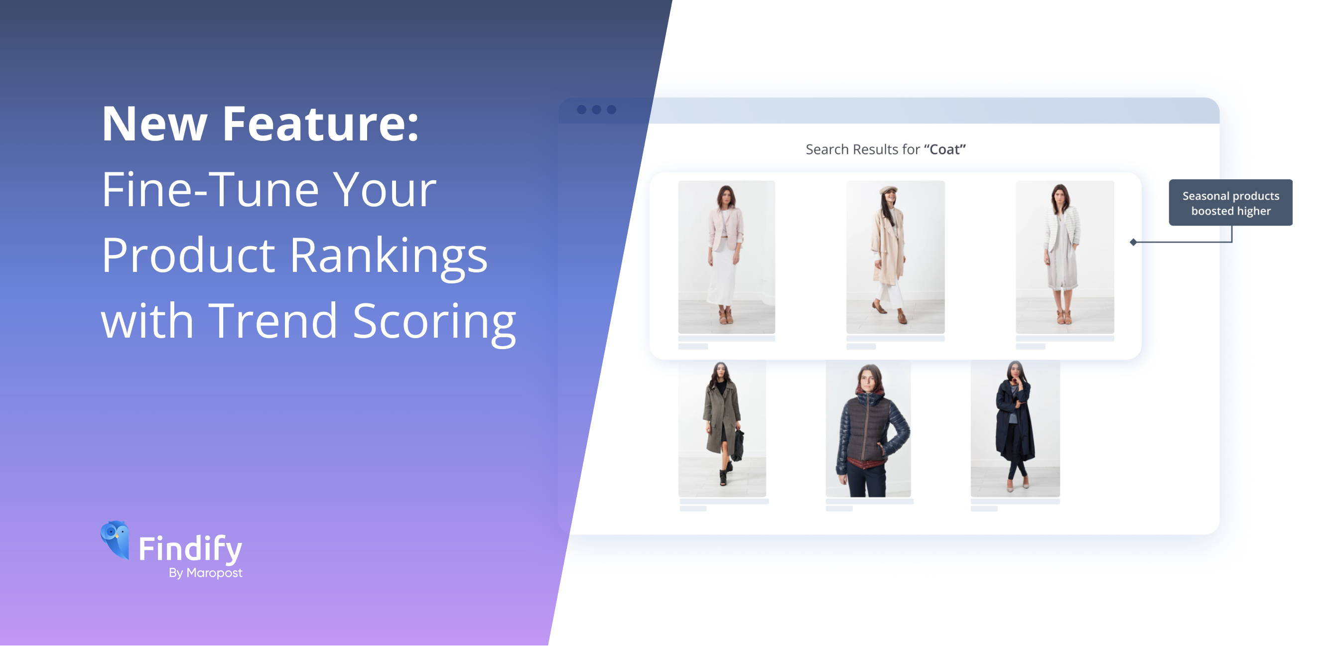 Findify's new trend scoring feature