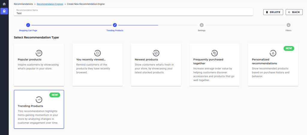We now have two new recommendations widgets: Personal Recommendations and Trending Products.